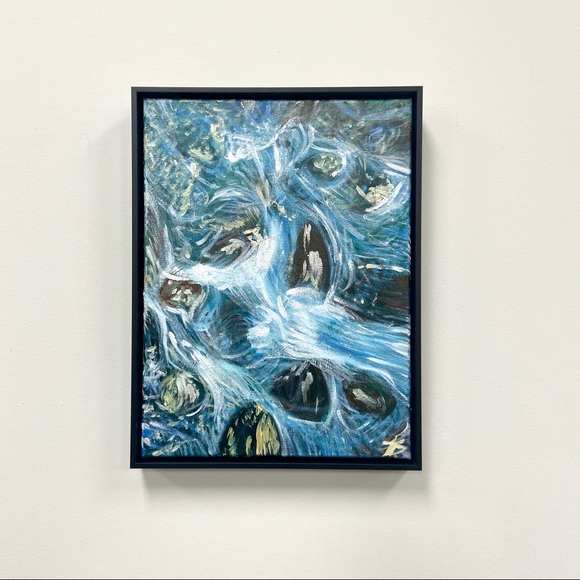 Original Artwork Acrylic Painting ~ River Rocks - Picture 2 of 5